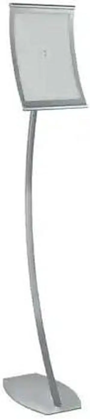 AZAR DISPLAYS 300886 8.5"W x 11"H Curved Metal Frame Floor Stand. Overall