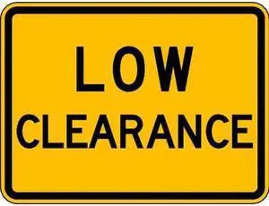 LYLE W12-2P-24DA Traffic Sign,18 x 24In,BK/YEL,DMD GR AL