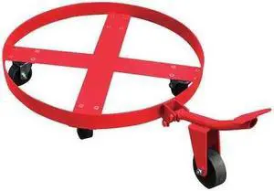 ZORO SELECT 48J138 Drum Dolly,Cap 900 lb,55 gal Drum