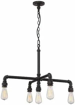 NUVO 60-5795 Iron 5 Light Hanging Fixture Industrial Bronze Finish Indust NUVO 60-5795 Iron 5 Light Hanging Fixture Industrial Bronze Finish Indust