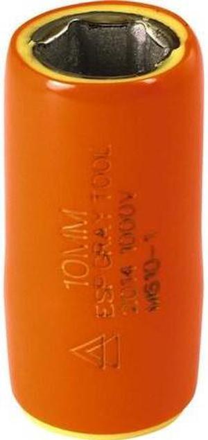 GRAY TOOLS M610-I 10mm X 1/4" Drive, 6 Point Standard Length, 1000V Insulated