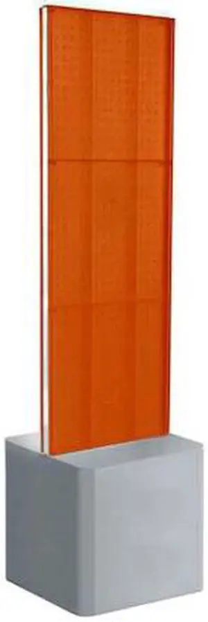 AZAR DISPLAYS 700775-ORG Two-Sided Pegboard Floor Adjustable DisplayPanel Size: