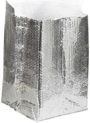 PARTNERS BRAND INL141414 Insulated Box Liners, 14" x 14" x 14", Silver, PK15
