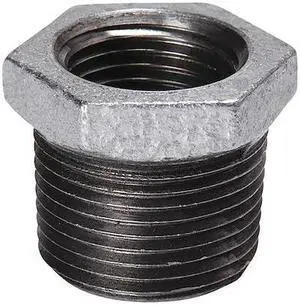 ZORO SELECT 511-908BC 3" MNPT x 2" FNPT Galvanized Hex Bushing