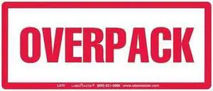 LABELMASTER L370 Over Pack Label, 2-1/2inx6in, Paper, 500