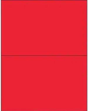 TAPE LOGIC LL415RD Tape Logic® Removable Rectangle Laser Labels, 8 1/2" x 5