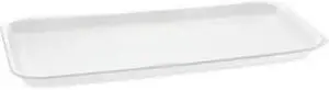 Pactiv 0TF110S00000 Supermarket Tray, #10S, 1-Compartment, 10.75 x 5.7 x 0.65, White, 500/Carton