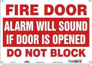 CONDOR 467P52 Emergency Exit Floor Sign,14" W x 10" H