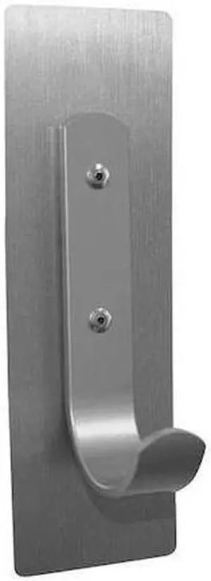 MAGNA VISUAL HBH-5 Magnetic Coat Hook,2 in. W,Satin Steel