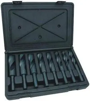 CHICAGO-LATROBE 57840 8PC 1/2 Reduced Shank Silver & Deming Drill Set