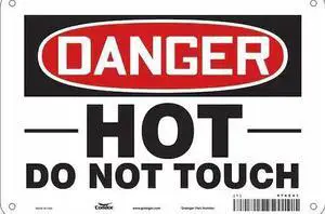 CONDOR 474Z41 Danger Sign,10" W x 7" H,0.032" Thick, 474Z41