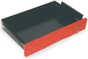 RUBBERMAID COMMERCIAL FG459300RED Drawer,40 lb.,Red,Steel,25 In. L