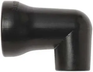 LOC-LINE 59880-BLK Nozzle, 90 Degree, Black, 1/2", PK20