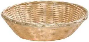 TABLECRAFT 1175W Handwoven Basket,Round, Natural,PK12