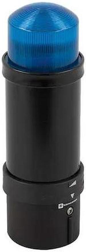 SCHNEIDER ELECTRIC XVBL8B6 Tower Light,70mm,Strobe,24VAC/VDC,Blue