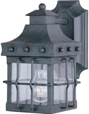 MAXIM 30081CDCF Nantucket 1-Light 6.5" Wide Country Forge Outdoor Wall Sconce
