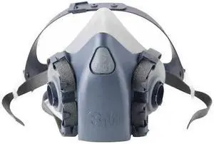 3M 7501 Half Mask Respirator, 7500, Not Rated, Bayonet, Size S 0 Cartridges