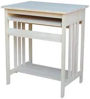 INTERNATIONAL CONCEPTS 273 Rectangle Mission Computer Stand, 27 W, 20 L, 31.4