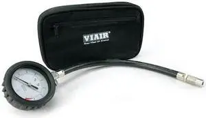 VIAIR 90057 Tire Gauge,Hose,0 to 35 psi,Storage P