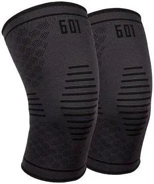 ERGODYNE 601 Knee Compression Sleeve, Black, L