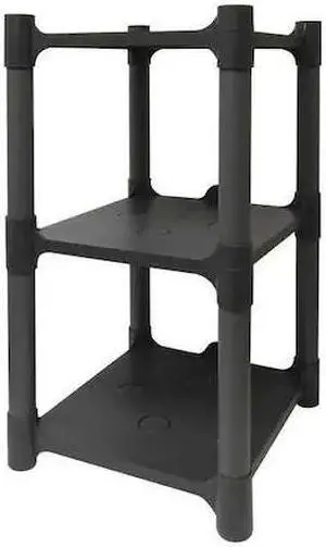 ZORO SELECT 190127 Freestanding Plastic Shelving, Open Style, 15 in D, 13 in W,