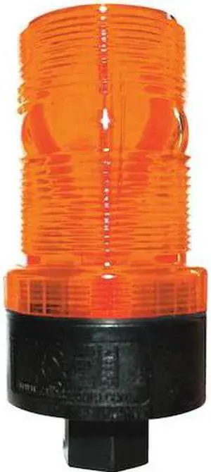 RAILHEAD GEAR M490 LED A Warning Strobe,Amber,LED,120VAC