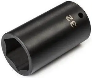 TEKTON SID23132 1/2 Inch Drive x 32 mm Deep 6-Point Impact Socket