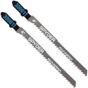 SPYDER 300004 Jigsaw Blade,Steel,L 4in.,PK2