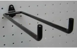 ZORO SELECT 5TPG8 Double Rod Pegboard Hook,8-1/4 In,PK5