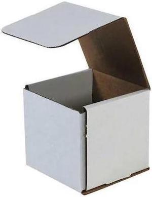 PARTNERS BRAND M888 Corrugated Mailers, 8" x 8" x 8", White, 50/Bundle