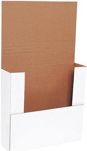 PARTNERS BRAND M12113BF Easy-Fold Mailers, 12" x 11 1/2" x 3", White, 50/Bundle