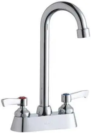 ELKAY LK406GN05L2 Mop Holder, Lever Handle, 4" Mount, 2 Hole Commercial