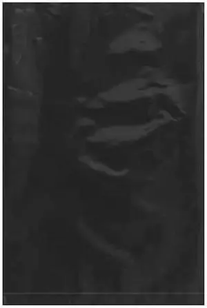 PARTNERS BRAND PB440BK Flat Poly Bags, 6" x 9", 2 mil, Black, 1000 PK