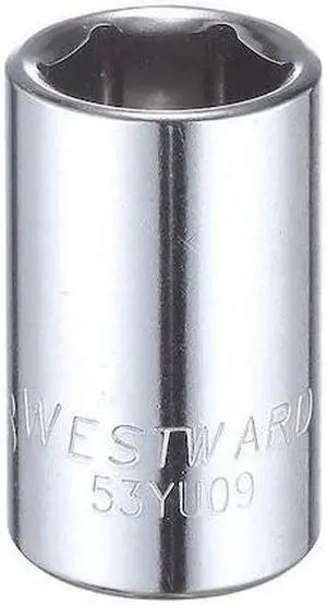 WESTWARD 53YU09 1/2" Drive, SAE Socket, 5/8" Socket Sz, 6 Pts