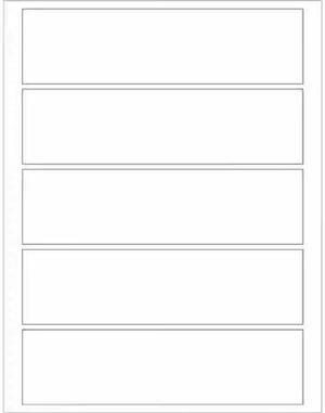 TAPE LOGIC LL133 Tape Logic® Rectangular Laser Labels, 7 1/2" x 2", White,