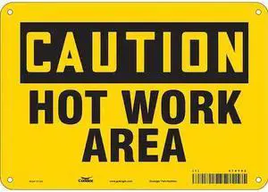 CONDOR 474Y42 Danger Sign,10" W x 7" H,0.032" Thick, 474Y42
