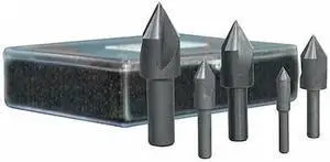 CLEVELAND C00972 Countersink Set,1/4",3/4",8" L,HSS