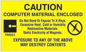 TAPE LOGIC DL9201 Tape Logic® Labels, "Computer Material Enclosed", 3" x 5",