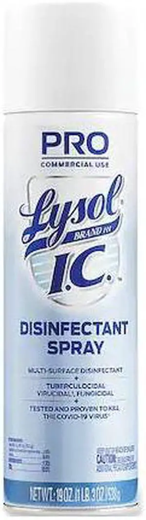 LYSOL REC 95029 Disinfectant Spray, 19 oz. Aerosol Spray Can, Original, 12 PK