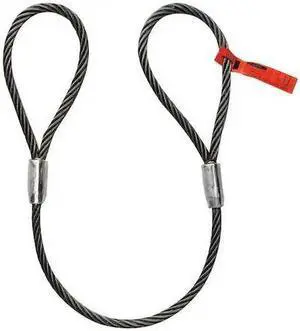 DAYTON 1DNG1 Sling,Wire Rope,4 ft.