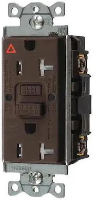20A Commercial Isolated Ground Receptacle, Brown; Tamper Resistant: Yes