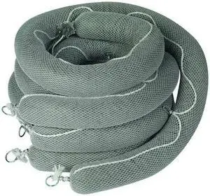 BRADY SPCUN510 Sorbent Boom, 32 gal, 5 in x 10 ft, Universal, Gray, 4 PK