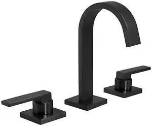 SPEAKMAN CD523MB Manual Widespread Faucet, Matte Black 3 Hole