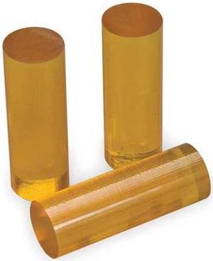 3M 3779 Hot Melt Adhesive, Clear, 5/8 in Dia, 2 in L, 25 sec Begins to Harden,