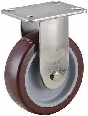 ZORO SELECT 33H939 Rgd NSF-Listed Plate Cstr,Polyurethane,5 in,450 lb.