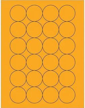 TAPE LOGIC LL196OR Tape Logic® Fluorescent Circle Laser Labels, 1 2/3",