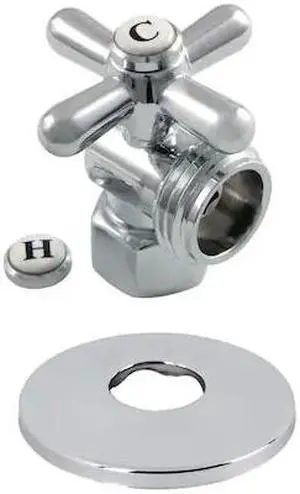 KINGSTON BRASS CC13001XK 1/2" IPSx3/4" Hose Thread Quarter-Turn Angle Stop