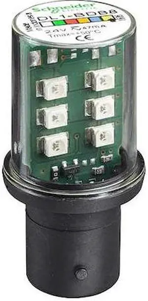LED Lamp, Yellow, 24VAC/DC