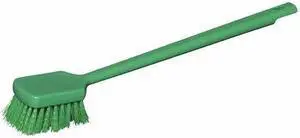 TOUGH GUY 48LZ36 3 1/2 in W Scrub Brush, Stiff, 15 3/4 in L Handle, 4 1/2 in L