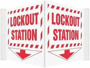 CONDOR 480Y41 High Visibility Safety Sign, 6 in Height, 8 1/2 in Width, PETG,
